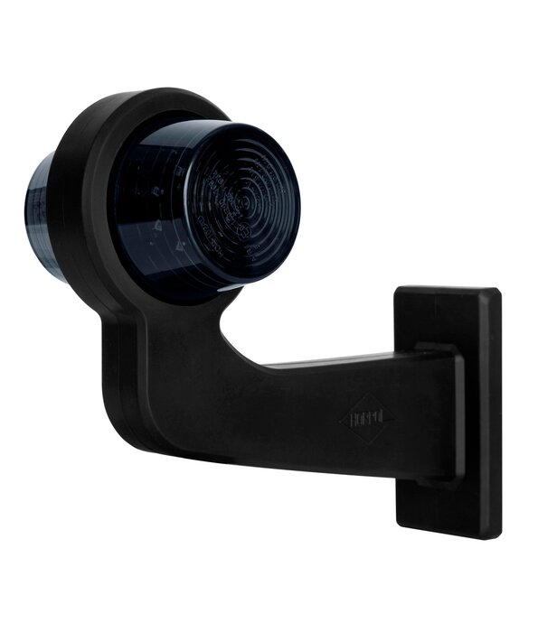Lampe suspendue LED noire R-A droite, tige inclinée, 12/24v, câble 50cm