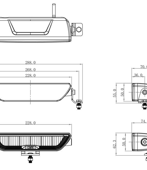 OZZ lumières XB1 P9 BLANC