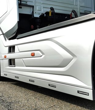 Rallonge de jupe latérale DAF XF/XG/XG+ 5 x LED Positions des lampes