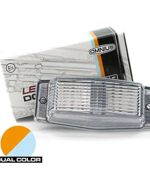 Omnius LED double brûleur blanc/orange clair commutable