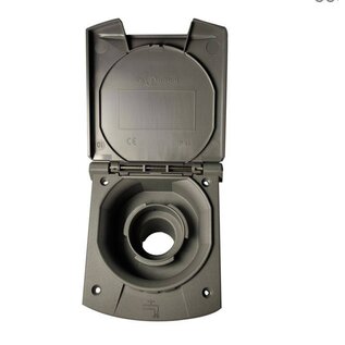 Watervulopening met dop zwart 40 mm