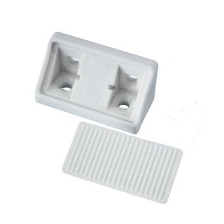 Kastverbinding Kunststof met afdekplaat grijs