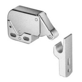 Snapslot Mini latch metaal met kunststof houder wit