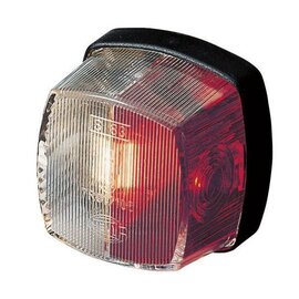 Hella Breedtelicht rood/wit 61x61 mm
