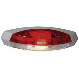 Hella Zijlicht rood/wit opbouw grijs links