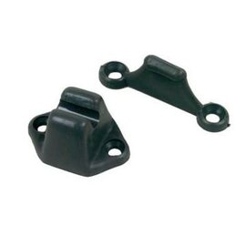 Deurvanger pvc zwart