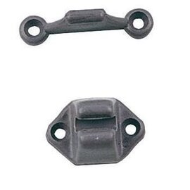 Deurvanger pvc grijs