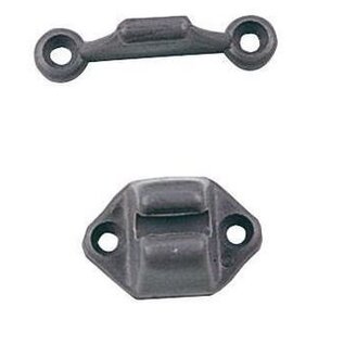 Deurvanger pvc grijs