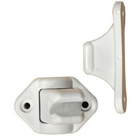 Deurvanger wit 9 mm scharnierend