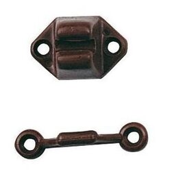 Deurvanger pvc bruin