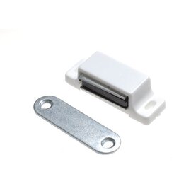 Magneet snapper wit met slotplaat ,a 2 st