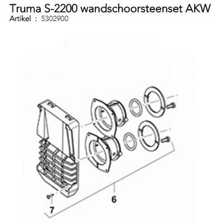 Truma S-2200 wandschoorsteenset AKW