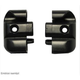 Eindstuk raamlijst zwart