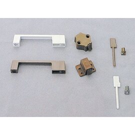 Meubelgreep grijs 92 mm grijs met snapslot