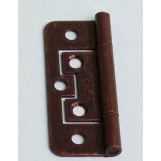 Scharnier vlak 63 mm kleur brons á 2st