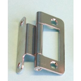 Scharnier enkel geknikt chroom 50mm á 2st