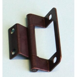 Scharnier dubbel geknikt brons 50 mm á 2st