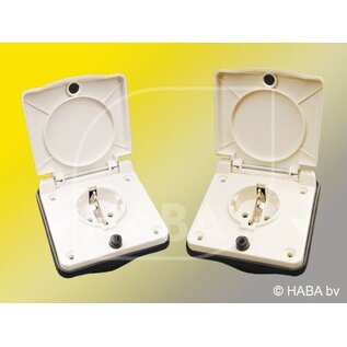 Crusader Inbouw uitvoerdoos wit