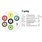 Crusader 7-polige contactdoos metaal