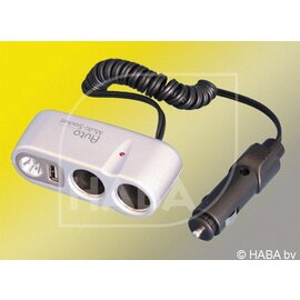 HABA 12 v adapter +USB + lampje