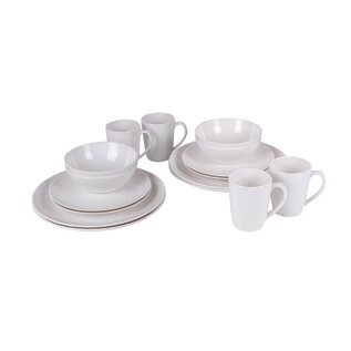 Bo-Garden Servies 16-dlg melamine naturel