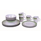 Bo-Garden Servies 16-dlg grijs/groen melamine