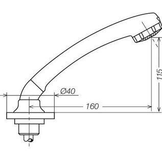 Reich Douche set Duett wit