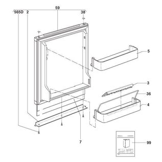 Dometic Deurvak RM 5310, 5330, 5380