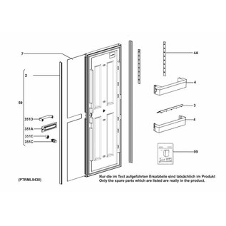 Dometic Deurvak voor RML 9430 + 9435