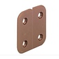 Scharnier kunststof bruin 4x4 cm à 4 stuks
