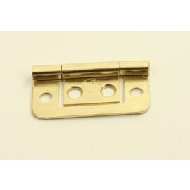Scharnier messing vlak 38 mm á 2 st
