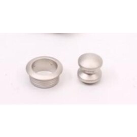 Push-lock mat zilver mini á 2 st