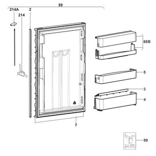 Dometic Deurvak  RMS85XX, RMS 85XX