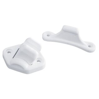 Deurvanger wit 3 mm scharnierend