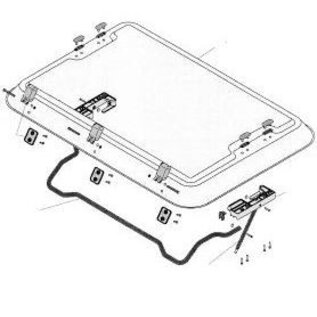 Dometic Glas compleet met montagedelen