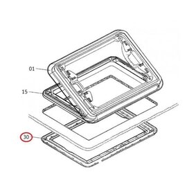 Dometic Heki 1 Onderkader zonder aanbouwdelen