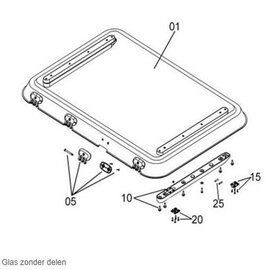 Dometic Glas zonder delen