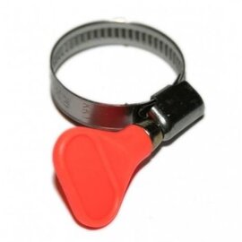 Slangklem met vleugelmoer á 4 stuks