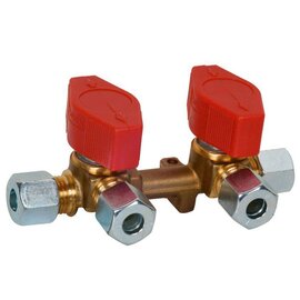 Truma Gasdistributieblok 2-weg 8 mm