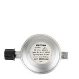 GOK Gasdrukregelaar Campingaz 1/4 Links