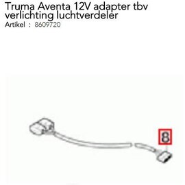 Truma Aventa 12V adapter tbv verlichting luchtverdeler