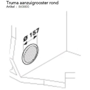 Truma Aanzuigrooster rond