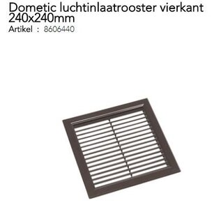 Dometic Luchtinlaatrooster vierkant 240x240mm