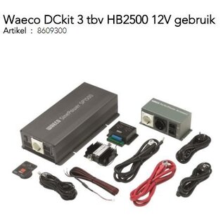 Dometic Waeco DCkit 3 tbv HB2500 12V gebruik