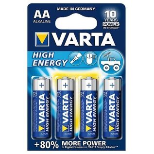 Varta Batterijen AA penlite - high energy Alkaline 4 stuks