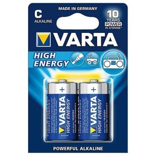 Varta Batterijen engelse staaf C - high energy Alkaline 2 Stuks