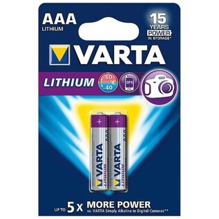 Varta Batterijen AAA Micro - Lithium Professioneel - 2 Stuks