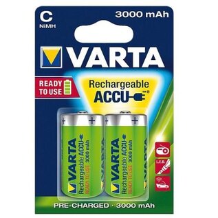 Varta Batterijen Engelse staaf C - Oplaadbaar - 2 Stuks