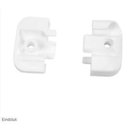 Eindstuk raamlijst wit