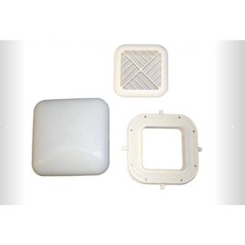 Dakbeluchter vierkant 14x14 cm